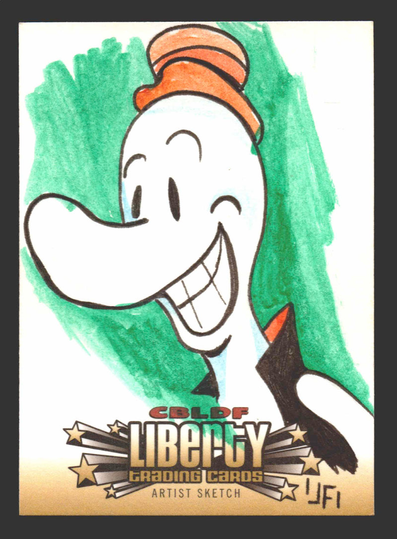 2011 Cryptozoic CBLDF Liberty Artist Sketch Card Bone by Jerry Fleming   - TvMovieCards.com