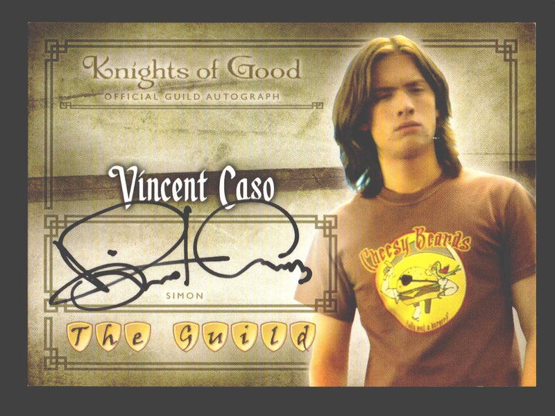 2012 The Guild Seasons 1-3 Vincent Caso as Simon Autograph Card A12 Cryptozoic