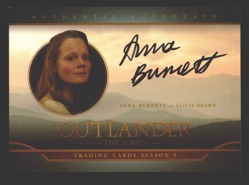 Outlander Season 5 Anna Burnett as Alicia Brown AB Autograph Card - TvMovieCards.com