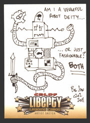2011 CBLDF Comic Book Legal Defense Fund Liberty Artist Sketch Trading Card   - TvMovieCards.com