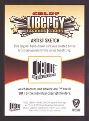 2011 Cryptozoic CBLDF Liberty Artist Sketch Card Bone by Jerry Fleming   - TvMovieCards.com