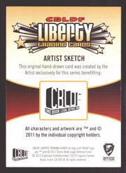 2011 Cryptozoic CBLDF Liberty Artist Sketch Card by Christian James Thomas   - TvMovieCards.com