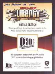 2011 Cryptozoic CBLDF Liberty Artist Sketch Card by Don Pedicini Jr - TvMovieCards.com