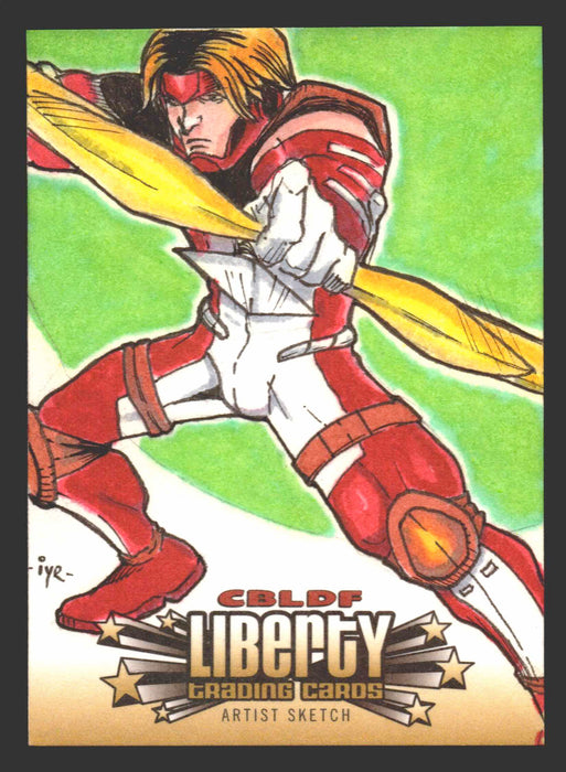 2011 Cryptozoic CBLDF Liberty Artist Sketch Card Bone by Ian Yoshio Roberts   - TvMovieCards.com