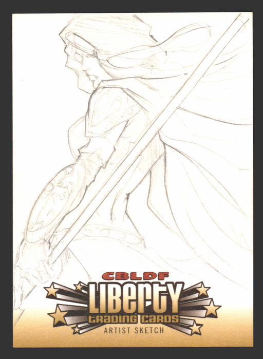 2011 CBLDF Comic Book Legal Defense Fund Liberty Artist Sketch Trading Card   - TvMovieCards.com