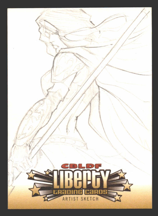 2011 CBLDF Comic Book Legal Defense Fund Liberty Artist Sketch Trading Card   - TvMovieCards.com