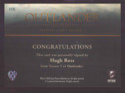 Outlander Season 5 Hugh Ross as Arch Bug HR Autograph Card - TvMovieCards.com