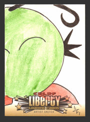 2011 Cryptozoic CBLDF Liberty Artist Sketch Card by Jerry Fleming   - TvMovieCards.com