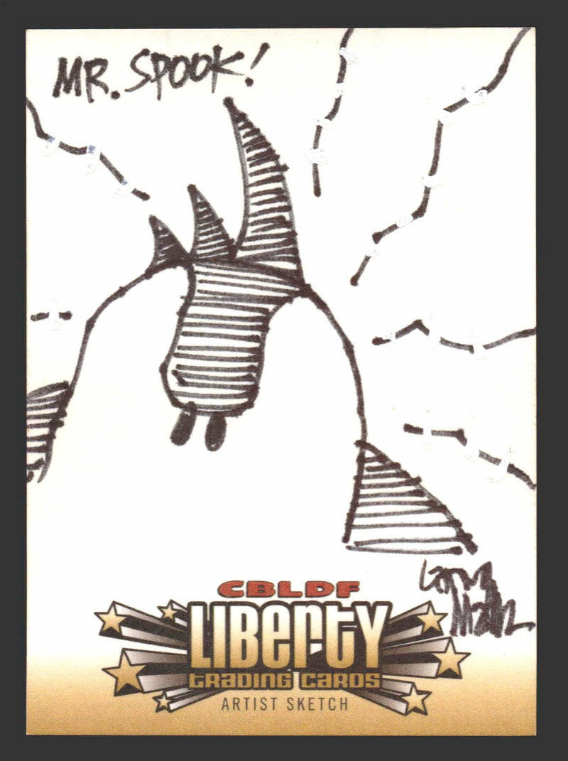2011 Cryptozoic CBLDF Liberty Artist Sketch Card Bone by Larry Marder - TvMovieCards.com