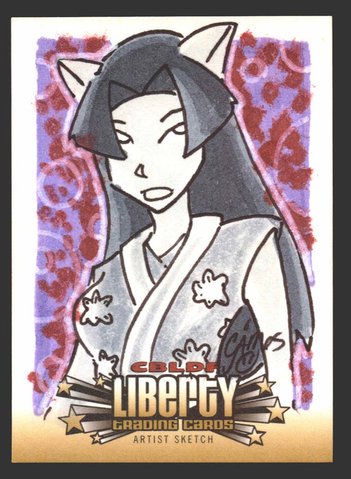 2011 Cryptozoic CBLDF Liberty Artist Sketch Card by Christian James Thomas   - TvMovieCards.com