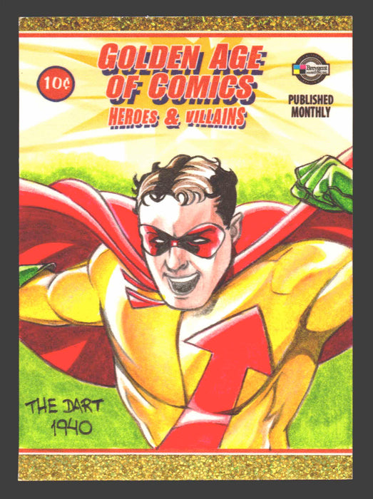 Golden Age of Comics Heroes & Villains Artist Sketch Card Breygent by Marcelo Fe - TvMovieCards.com