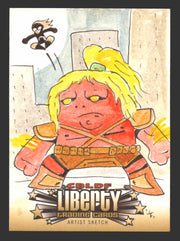 2011 Cryptozoic CBLDF Liberty Artist Sketch Card Bone by Jerry Fleming - TvMovieCards.com