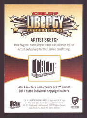 2011 Cryptozoic CBLDF Liberty Artist Sketch Card by Jerry Fleming   - TvMovieCards.com