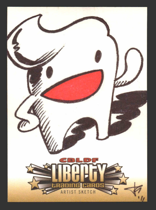 2011 CBLDF Comic Book Legal Defense Fund Liberty Artist Sketch Trading Card - TvMovieCards.com