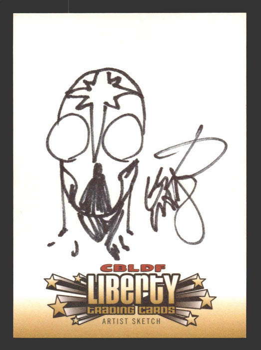 2011 Cryptozoic CBLDF Liberty Artist Sketch Card by Erik Larson - TvMovieCards.com