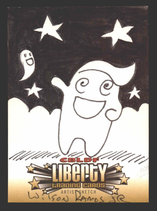 2011 Cryptozoic CBLDF Liberty Artist Sketch Card by Wilson Ramos Jr - TvMovieCards.com