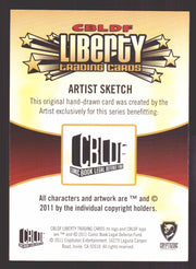 2011 Cryptozoic CBLDF Liberty Artist Sketch Card by Christian James Thomas   - TvMovieCards.com