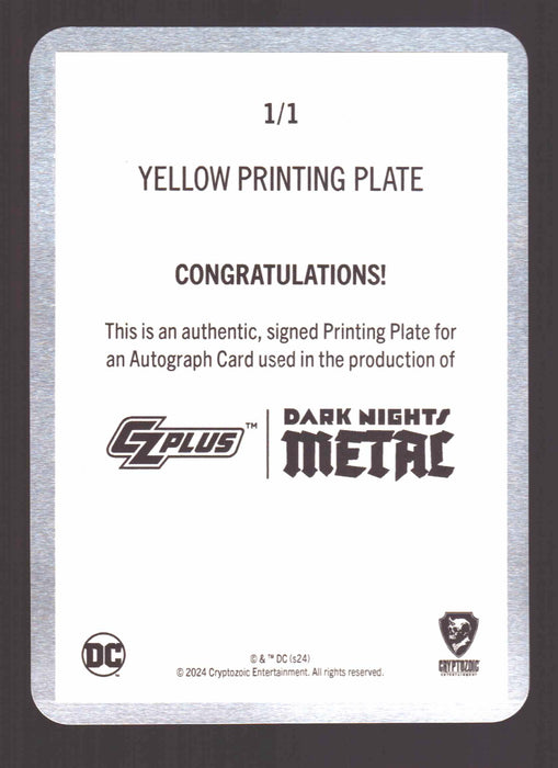 2024 CZX Dark Nights Metal Printing Plate Autograph Card Danny Miki BTDEV-DM