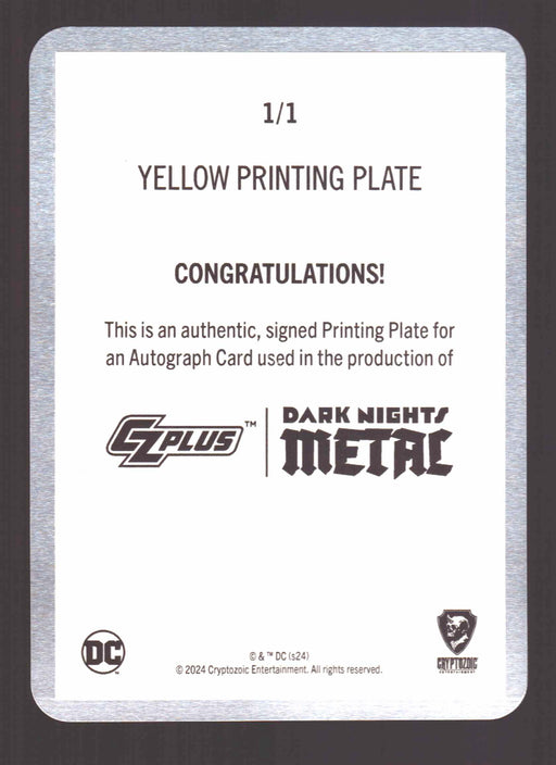 2024 CZX Dark Nights Metal Printing Plate Autograph Card Danny Miki BTDEV-DM - TvMovieCards.com