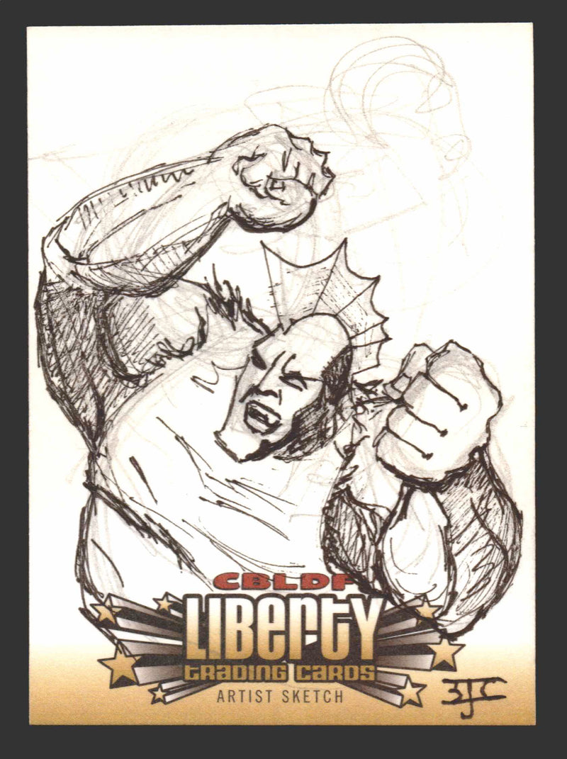 2011 CBLDF Comic Book Legal Defense Fund Liberty Artist Sketch Trading Card - TvMovieCards.com