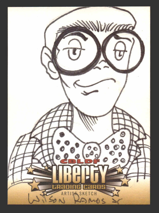 2011 Cryptozoic CBLDF Liberty Artist Sketch Card by Wilson Ramos Jr - TvMovieCards.com