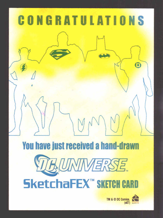 2009 DC Legacy Sketchafex Sketch Trading Card 1/1 Rittenhouse Archives - TvMovieCards.com