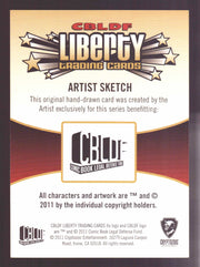 2011 CBLDF Liberty Artist Sketch Coraline Trading Card by Neil Gaiman - TvMovieCards.com