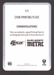 2024 CZX Dark Nights Metal Printing Plate Autograph Card Greg Capullo DNM1-GC - TvMovieCards.com