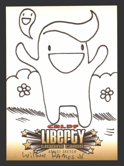 2011 Cryptozoic CBLDF Liberty Artist Sketch Card by Wilson Ramos Jr - TvMovieCards.com