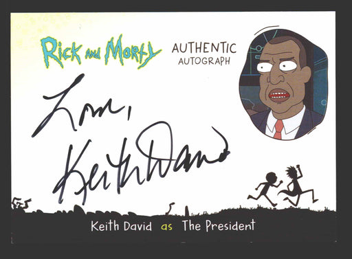 2019 Rick and Morty Season 2 KD-TP Keith David as The President Autograph Card   - TvMovieCards.com