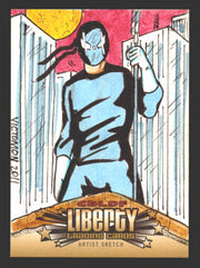 2011 Cryptozoic CBLDF Liberty Artist Sketch Card by Victor "Victomon" Rodriguez - TvMovieCards.com