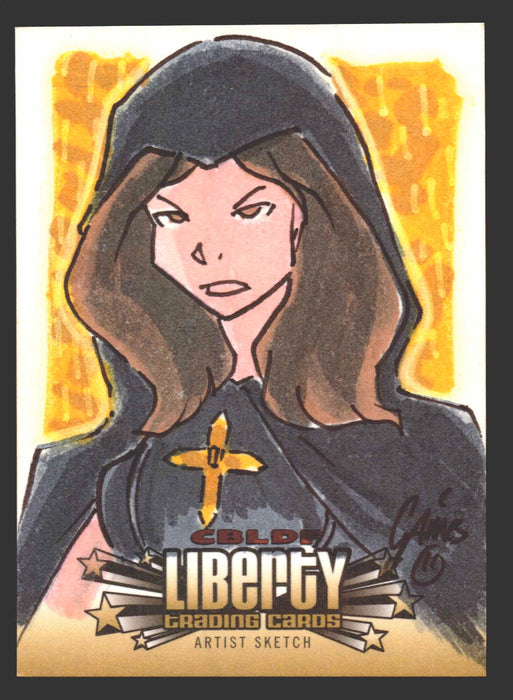 2011 Cryptozoic CBLDF Liberty Artist Sketch Card by Christian James Thomas   - TvMovieCards.com