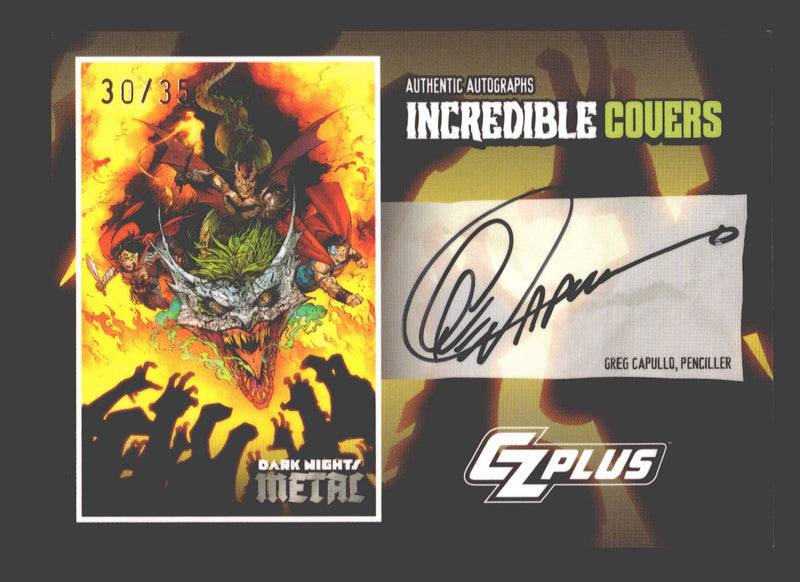 2024 CZX Dark Nights Metal Autograph Card Greg Capullo DNM6-GC - TvMovieCards.com