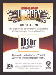 2011 Cryptozoic CBLDF Liberty Artist Sketch Card by Jerry Fleming   - TvMovieCards.com