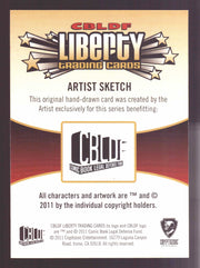 2011 Cryptozoic CBLDF Liberty Artist Sketch Card by Victor "Victomon" Rodriguez - TvMovieCards.com
