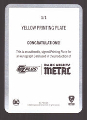 2024 CZX Dark Nights Metal Printing Plate Autograph Card Greg Capullo DNM2-GC - TvMovieCards.com