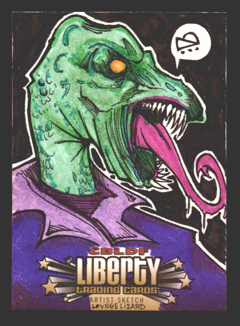2011 CBLDF Comic Book Legal Defense Fund Liberty Artist Sketch Trading Card   - TvMovieCards.com