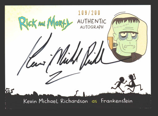 Rick and Morty Season 2 Kevin Michael Richardson Frankenstein Autograph Card   - TvMovieCards.com