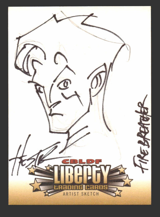 2011 Cryptozoic CBLDF Liberty Artist Sketch Card by Phil Hester   - TvMovieCards.com