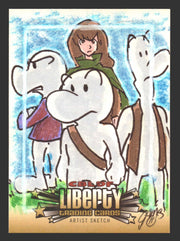 2011 Cryptozoic CBLDF Liberty Artist Sketch Card by Christian James Thomas - TvMovieCards.com
