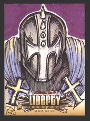 2011 CBLDF Comic Book Legal Defense Fund Liberty Artist Sketch Trading Card - TvMovieCards.com