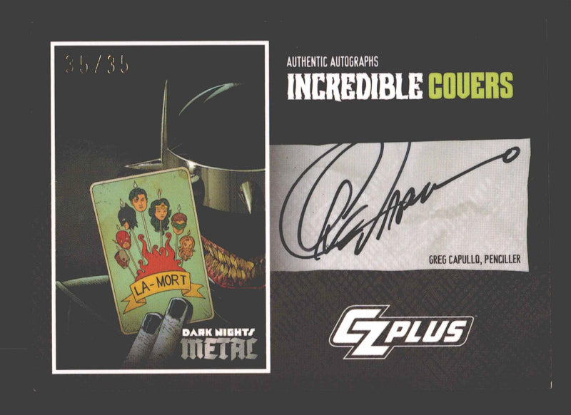 2024 CZX Dark Nights Metal Autograph Card Greg Capullo DNM5-GC - TvMovieCards.com