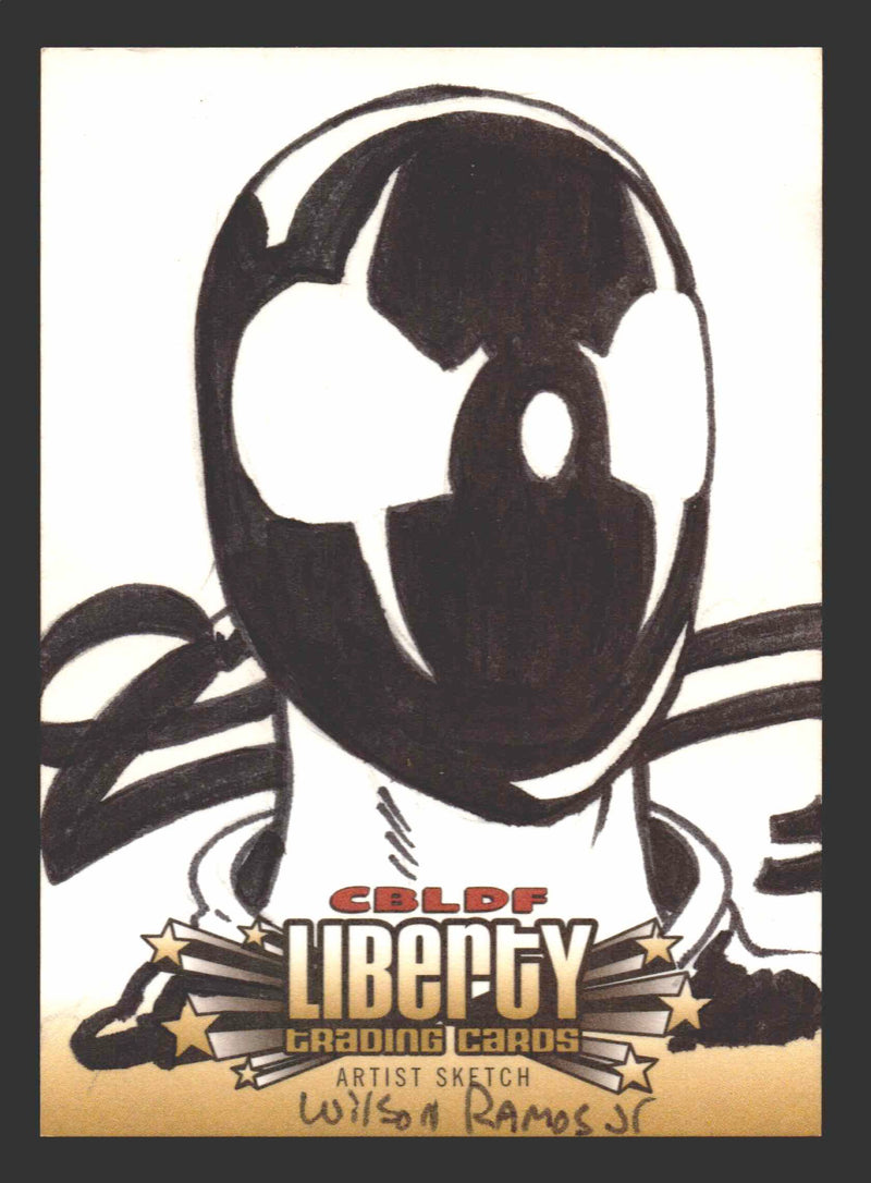 2011 CBLDF Liberty Artist Sketch Trading Card by Wilson Ramos Jr   - TvMovieCards.com