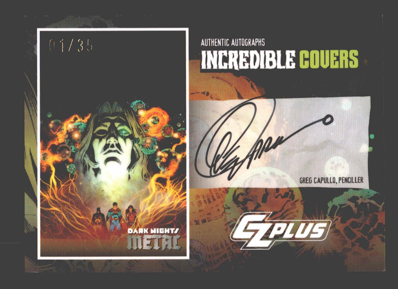 2024 CZX Dark Nights Metal Autograph Card Greg Capullo DNM4-GC - TvMovieCards.com