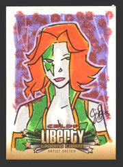 2011 CBLDF Comic Book Legal Defense Fund Liberty Artist Sketch Trading Card   - TvMovieCards.com