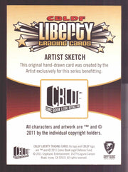 2011 CBLDF Comic Book Legal Defense Fund Liberty Artist Sketch Trading Card - TvMovieCards.com
