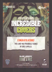 2024 CZX Dark Nights Metal Autograph Card Greg Capullo DNM4-GC - TvMovieCards.com
