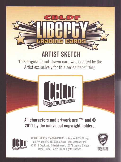 2011 CBLDF Liberty Artist Sketch Trading Card by Rich Molinelli RAM - TvMovieCards.com