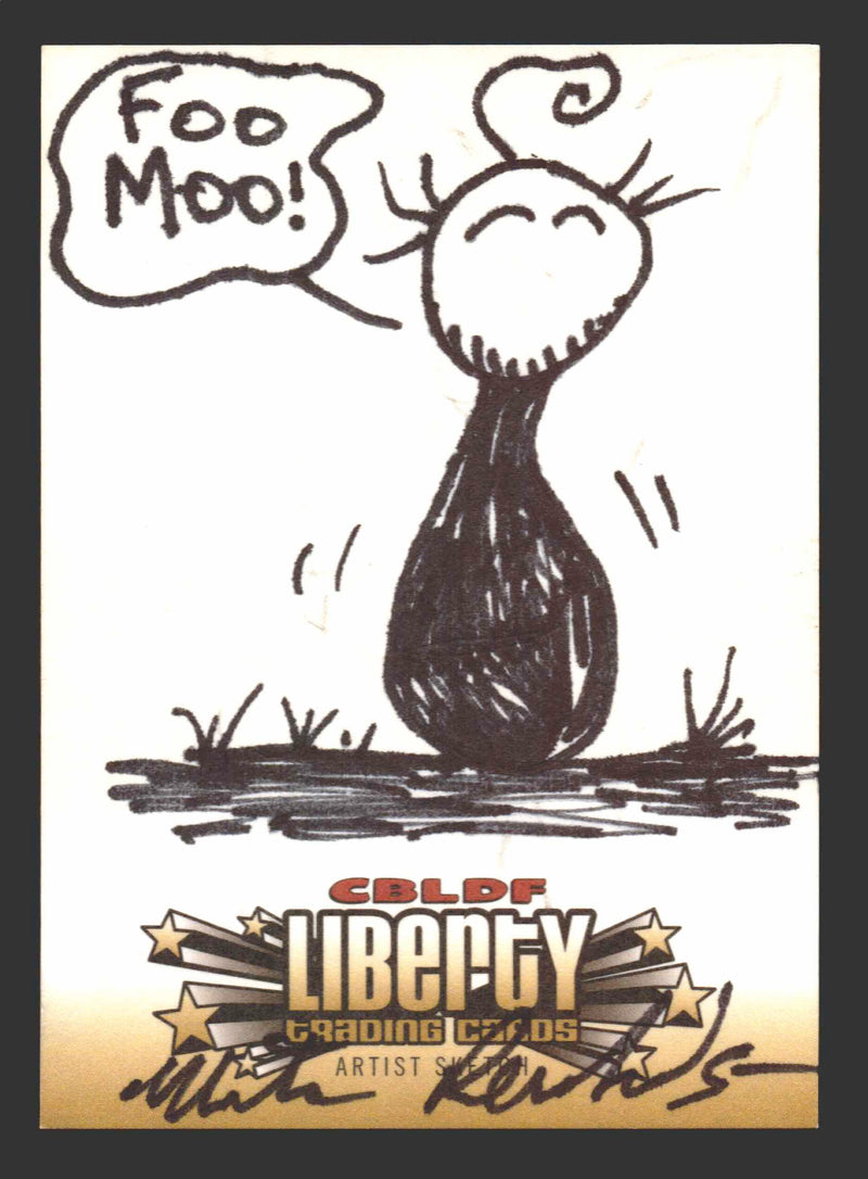 2011 Cryptozoic CBLDF Liberty Artist Sketch Card by Mike Richardson   - TvMovieCards.com
