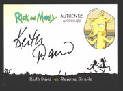 2019 Rick and Morty Season 2 KD-RG Keith David Reverse Giraffe Autograph Card   - TvMovieCards.com